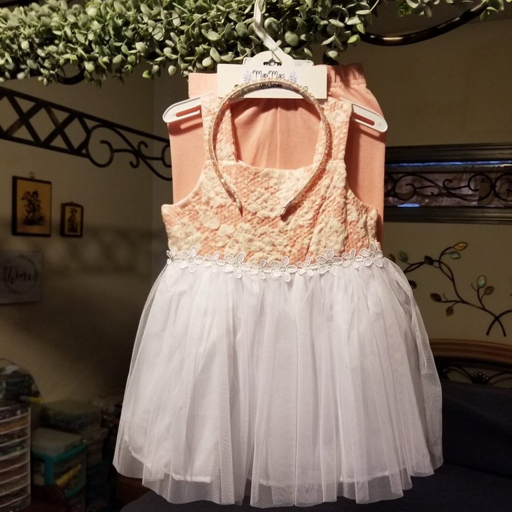 Dress 3 pc set with leggings